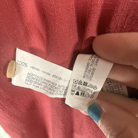 ZARA Mens Hawaiian Embroidered Shirt SIZE MEDIUM SEVENTH BEACH Button Camp Kawai - Picture 9 of 9